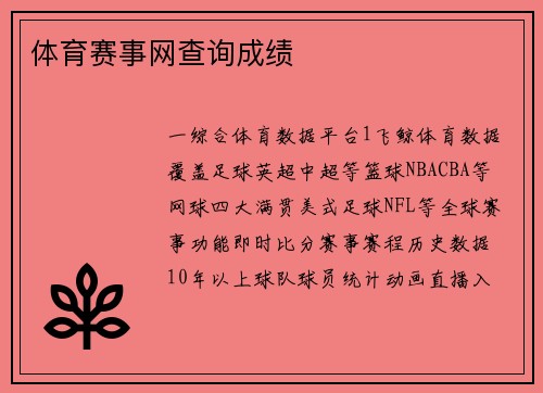 体育赛事网查询成绩